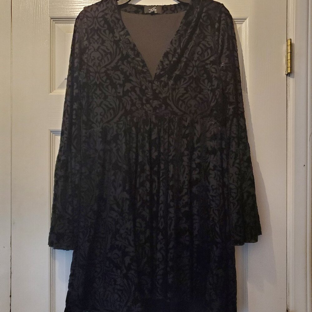 LONDON MUSE Girls' Black Dress with Design